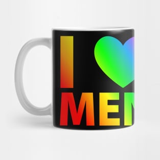 I love men | rainbow gay lgbt Mug